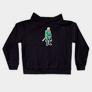 Anime zoro sticker Kids Hoodie